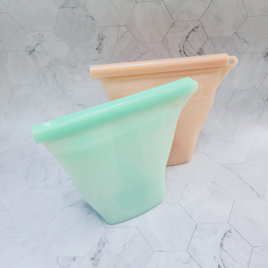 Silicone Food Pouch Set of 2 - Free Standing