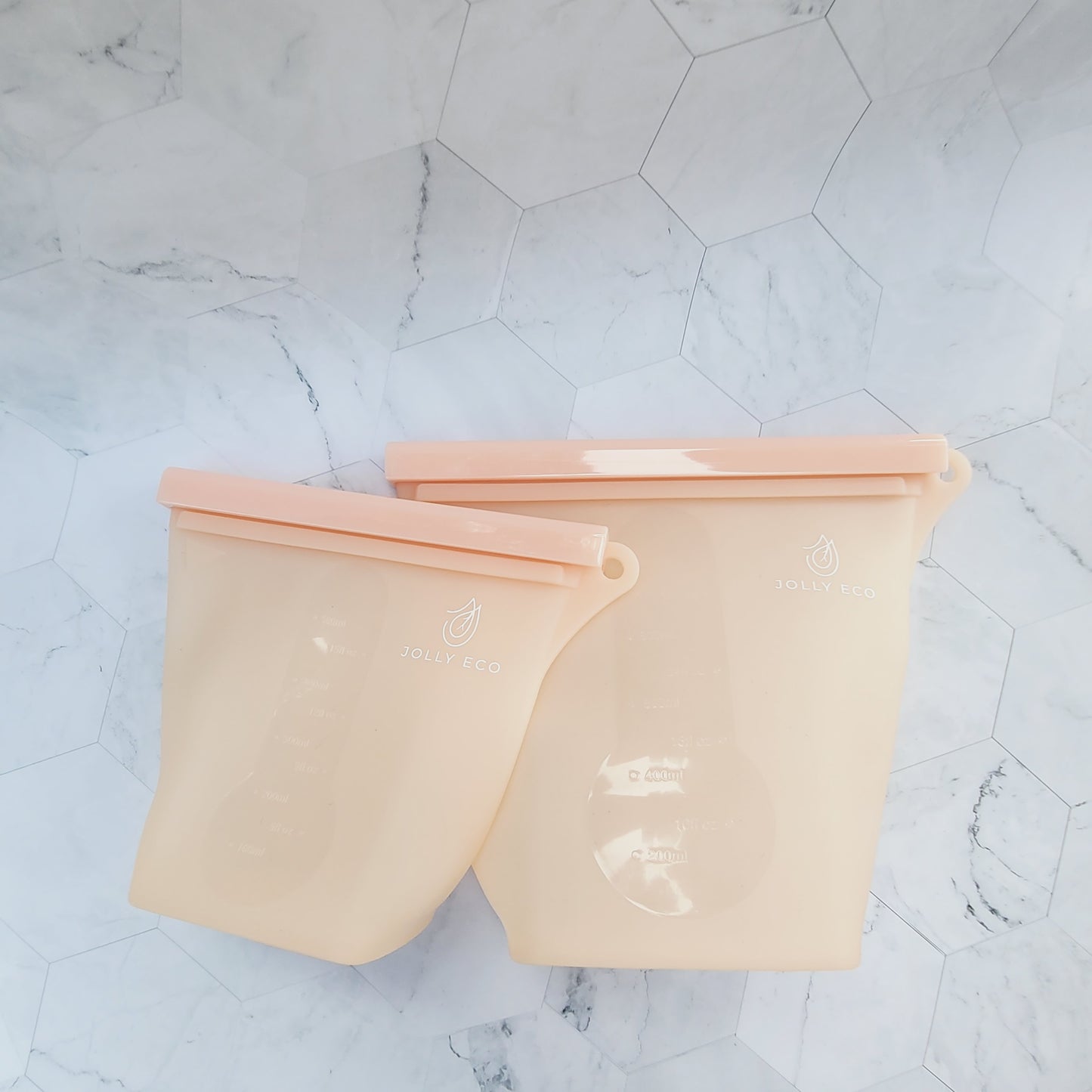 Silicone Food Pouch Set of 2 - Free Standing