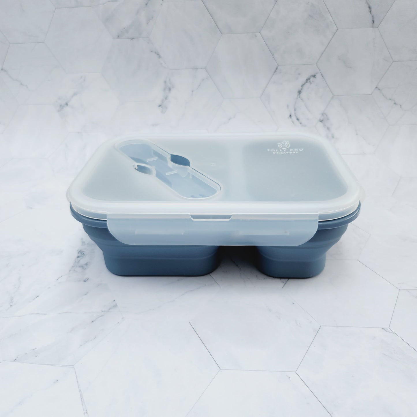 Food Grade Silicone Collapsible Lunch Box with Compartment